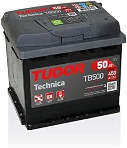 Tudor TB500. Batteria dell'auto Tudor 50Ah 12V 